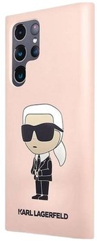 Etui Karl Lagerfeld Silicone Ikonik do Samsung Galaxy S23 Ultra Pink (3666339117634)