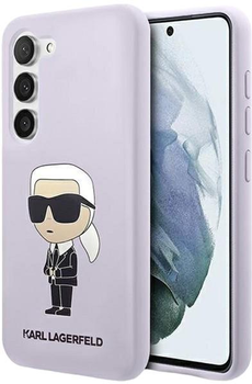 Панель Karl Lagerfeld Silicone Ikonik для Samsung Galaxy S23 Plus Purple (3666339117658)