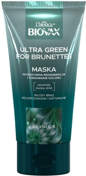Maska do włosów Biovax Glamour Ultra Green For Brunettes dla brunetek 150 ml (5900116090443)