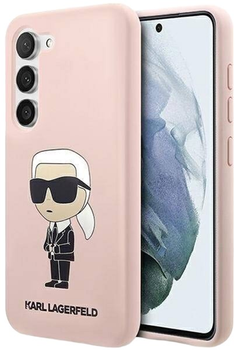 Панель Karl Lagerfeld Silicone Ikonik для Samsung Galaxy S23 Pink (3666339117610)