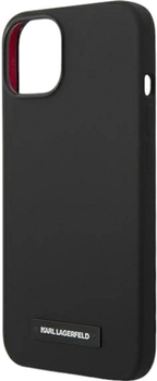 Панель Karl Lagerfeld Silicone Plaque Magsafe для Apple iPhone 14 Black (3666339078157)