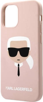 Панель Karl Lagerfeld Silicone Karl Head Magsafe для Apple iPhone 14 Pro Max Light Pink (3666339078065)