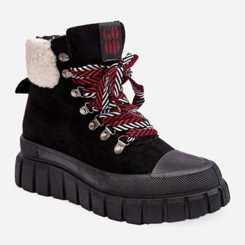 Жіночі зимові черевики високі Ralotta 39 Чорні (5905677013849)