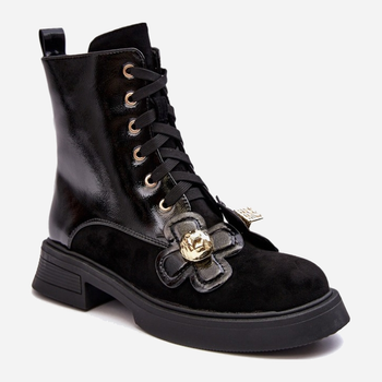 Жіночі зимові черевики високі S.Barski D&A MR870-76 39 Чорні (5905677950182)