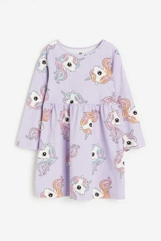 Сукня довгий бузкова Поні H&M 134-140см (400093898)