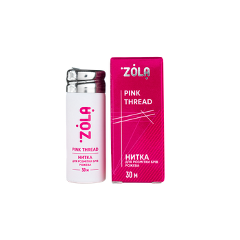 Нитка для розмітки брів ZOLA 30 м рожева