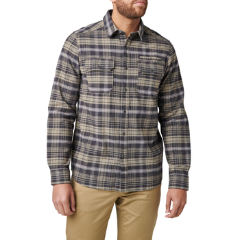 Сорочка тактична 5.11 Tactical Lester Flannel Plaid Long Sleeve Shirt Volcanic Plaid L (72532-580)