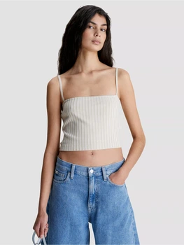 Топ жіночий Calvin Klein 212617084 M Бежевий (1159794192)