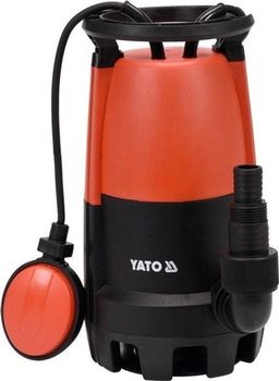 Насос для брудної води мережевий YATO 900 Вт 18000 л/год висота 8.9 м глибина 7 м (YT-85333)