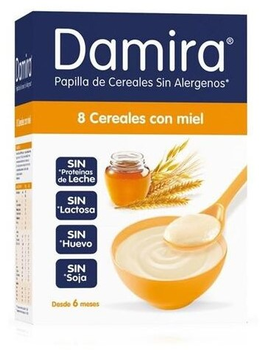 Kaszka wieloziarnista dla dzieci Damira Papilla 8 Cereales Con Miel 600 g (8470001690647)