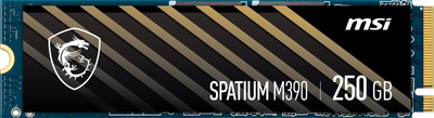 Накопитель SSD 250GB MSI Spatium M390 M.2 2280 PCIe 3.0 x4 NVMe 3D NAND TLC (S78-4409PL0-P83)