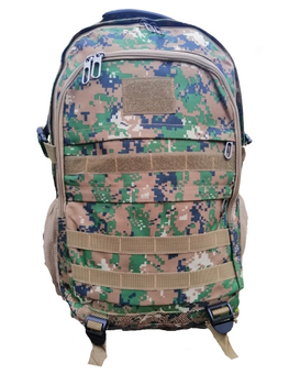 Рюкзак Тактический, Армейский с Usb портом, объем 30 л. цвет зеленый Пиксель