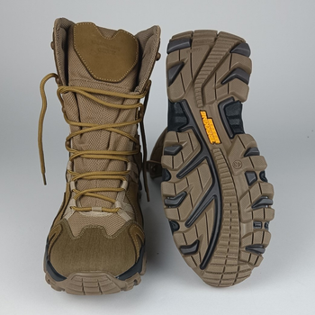 Тактичні шкіряні берці Oksy Tactical демісезонні черевикі Сoyote розмір 40