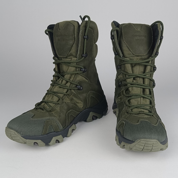 Шкіряні берці Oksy Tactical демісезонні черевикі Olive розмір 41