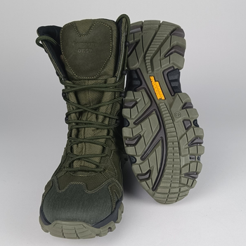 Шкіряні берці Oksy Tactical демісезонні черевикі Olive розмір 41