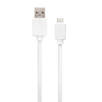 Кабель USB WALKER 110 Type-C white (тех.пак.)