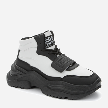 Жіночі зимові черевики високі Crosby 438233/01-03E 40 26.3 см Чорний/Білий (4255679906511)