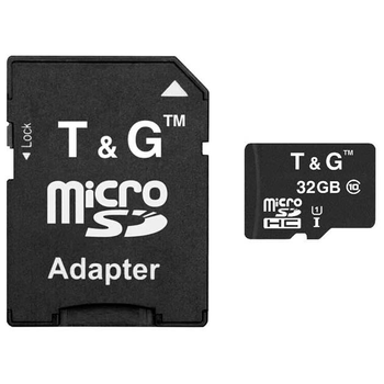 Карта пам'яті TG (T&G) MicroSDHC 32gb UHS-1 10 Class з адаптером універсальний носій інформації внутрішня пам'ять портативних пристроїв