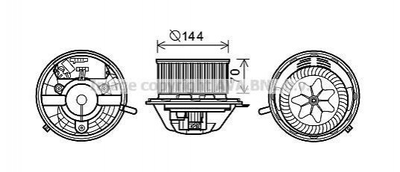 Вентилятор печки AVA COOLING BW8454 BMW 3 Series, 1 Series, X4, X1, X3 9227670, 9144200, 6933663