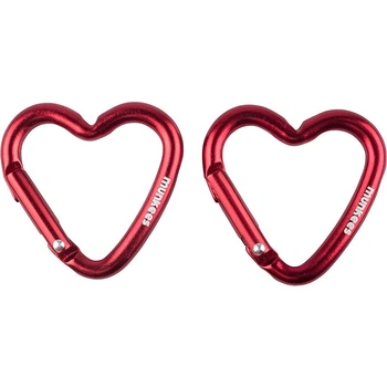 Munkees 3220 карабін Mini 2 Heart (пара) red (3220-RD)
