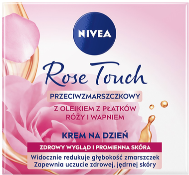 Krem do twarzy Nivea Rose Touch przeciwzmarszczkowy 50 ml (5900017091280 / 5900017082448)