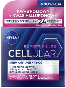 Krem do twarzy Nivea Cellular Expert Filler anti-age 50 ml (9005800244167)