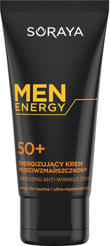 Krem do twarzy Soraya Men Energy 50+ energetyzujący przeciwzmarszczkowy 50 ml (5901045075983)