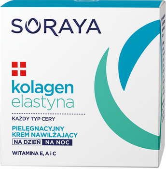 Krem do twarzy Soraya Kolagen i Elastyna pielęgnacyjny nawilżający 50 ml (5901045053653)