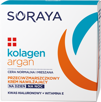 Krem przeciwzmarszczowy Soraya Kolagen i Argan nawilżający przeciwzmarszczkowy 50 ml (5901045063126)