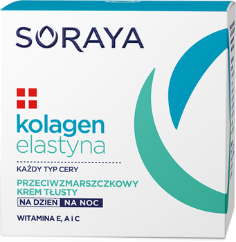Krem do twarzy Soraya Kolagen i Elastyna przeciwzmarszczkowy 50 ml (5901045053677)