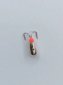 Мормишка вольфр. Start Fishing Коза-клюшка з отвором 2 гач.№ 18 Silver 3 мм 086-030-1