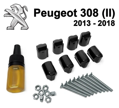 Ремкомплект ограничителя дверей Peugeot 308 (II) 2013-2018 фиксаторы, вкладыши, втулки