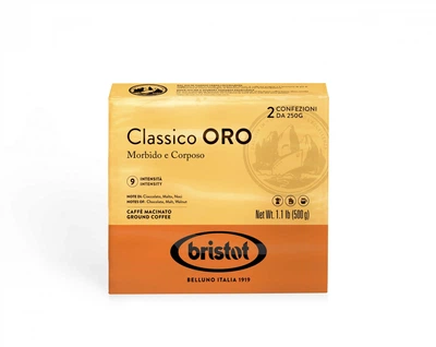 Кофе молотый Bristot Oro Classico 2х250гр