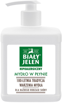 Mydło Biały Jeleń Hipoalergiczne w płynie naturalne 500 ml (5900133002931)