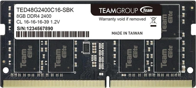 Оперативная память для ноутбука TeamGroup 8GB DDR4 2400MHz SO-DIMM (TED48G2400C16-SBK)