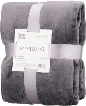 Плед Ardesto Flannel Темно-серый Евро 200х220 см (ART0213SB)