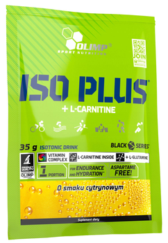 Napój izotoniczny Olimp Iso Plus + L-Carnitine 35 g Cytryna (5901330072864)