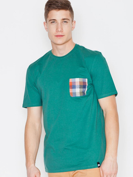 T-shirt męski bawełniany Visent V002 L Zielony (5902249100525)