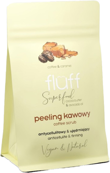 Peeling do ciała Fluff Coffee Scrub kawowy Antycellulitowy & Ujędrniający Karmel 100 g (5902539711141)