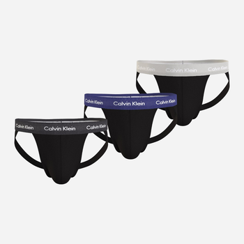 Zestaw majtek jock Calvin Klein Underwear 000NB3363AH4X L 3 szt. Czarny (8720108807555)