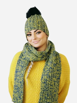 Комплект жіночий (шапка+шарф) Kamea K.22.261.17 One Size Різнокольоровий (5903246771374)