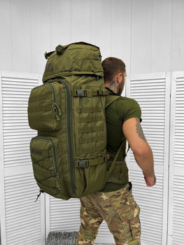Тактичний рамний рюкзак Tactical Bag Olive 100 л