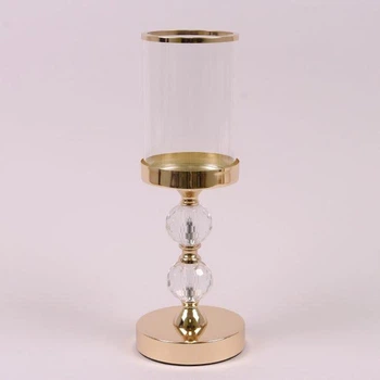Подсвечник металлический Золотой H-34 см. 38452