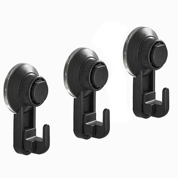 Крючки на вакуумной присоске IwConcept RS-5 Thin 3шт Черные