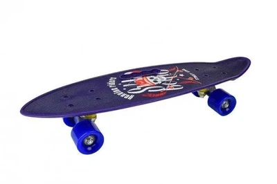 Скейт Пенни Борд Best Board C 40310 Со Светящимися Колесами Пират Синий