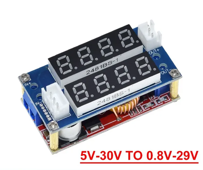 XL4015 понижающий преобразователь DC-DC 5A, CC CV c индикаторами - модуль hw-035 v3.0 (зарядная плата)