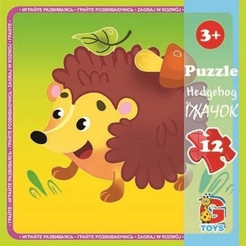 Пазлы детские "Лесные жители" G-Toys LR01, 12 элементов