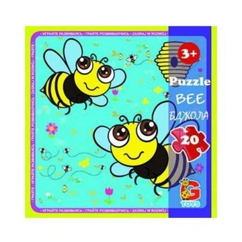 Пазлы детские "Насекомые" G-Toys LI05, 20 элементов