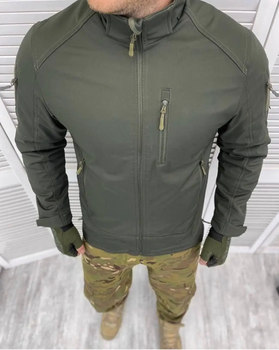 Армейская куртка Combat ткань soft-shell на флисе Оливковый 3XL (Kali) KL006