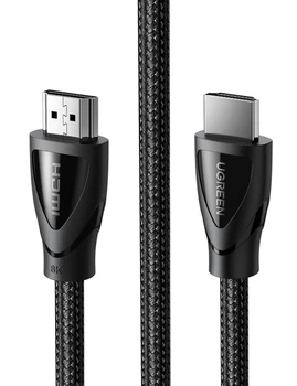 Кабель видео Ugreen HDMI 2.1 8K 3D 48Gbps HDR 0.5М Black (YM1152)